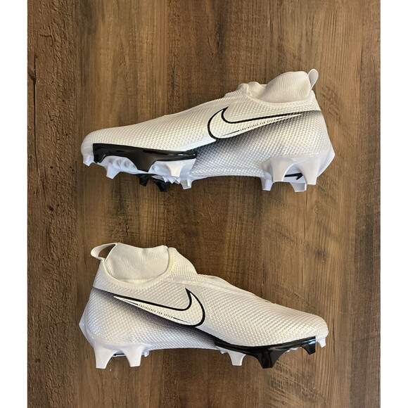 Nike Vapor Edge Pro 360 Football Cleats Mens 8 White Black AO8277-100 New - Picture 2 of 8